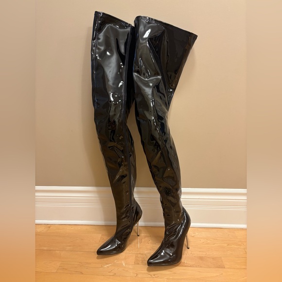Pvc Thigh High Stiletto boots - Picture 10 of 10